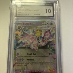 CGC 10 Espeon Ex Prismatic Evolution