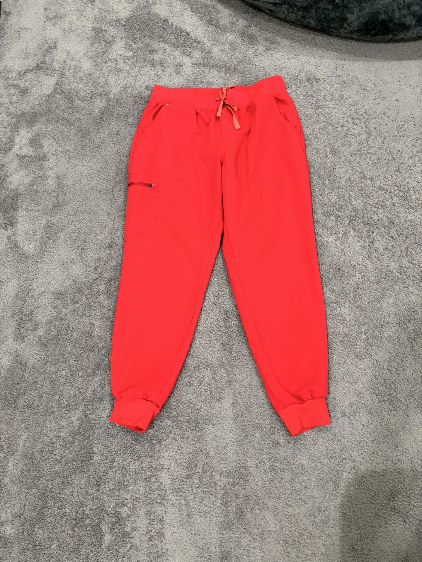 Large FIGS Red Scrub Pants