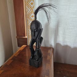 Vintage Wood African Figure