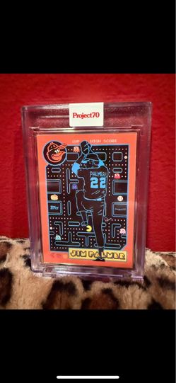 2021 TOPPS PROJECT 70 #154 JIM PALMER Pac-Man BY BRITTNEY PALMER- P70 Artist Proof AP SILVER FRAME 47/51 Baseball MLB
