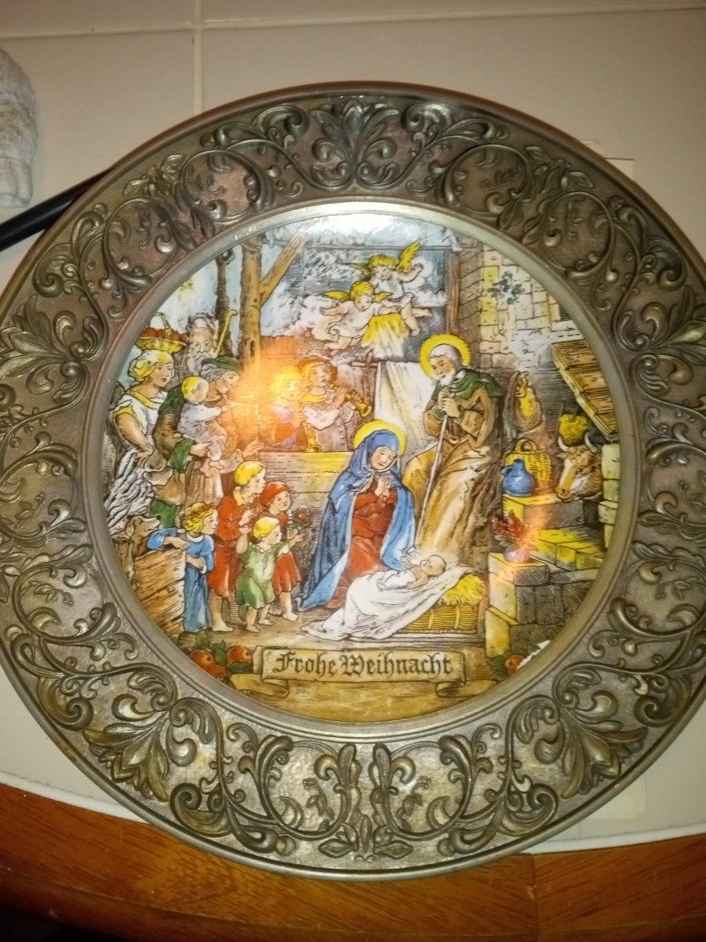 Vintage Christmas Plate