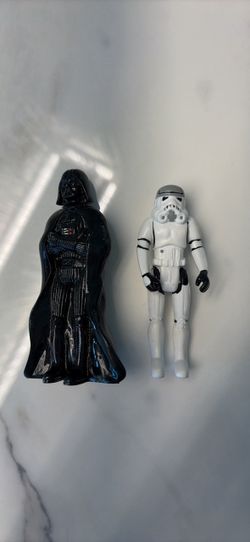 Vintage Star Wars Darth Vader and Stormtrooper Action Figures