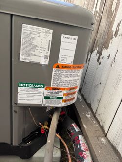 Change out new system AC