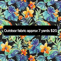Outdoor Fabric Approx 7yards New 