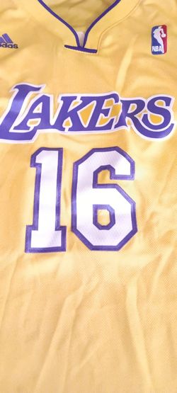 Vintage Adidas NBA Lakers Pau Gasol #16 Jersey 