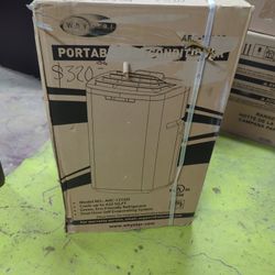 6,345 (DOE) BTU Portable Air Conditioner Cools 420 Sq. Ft., Dehumidifier, Remote and Carbon Filter in Gray