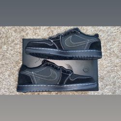 Jordan 1 Retro Low: Travis Scott Black Phantom US 11