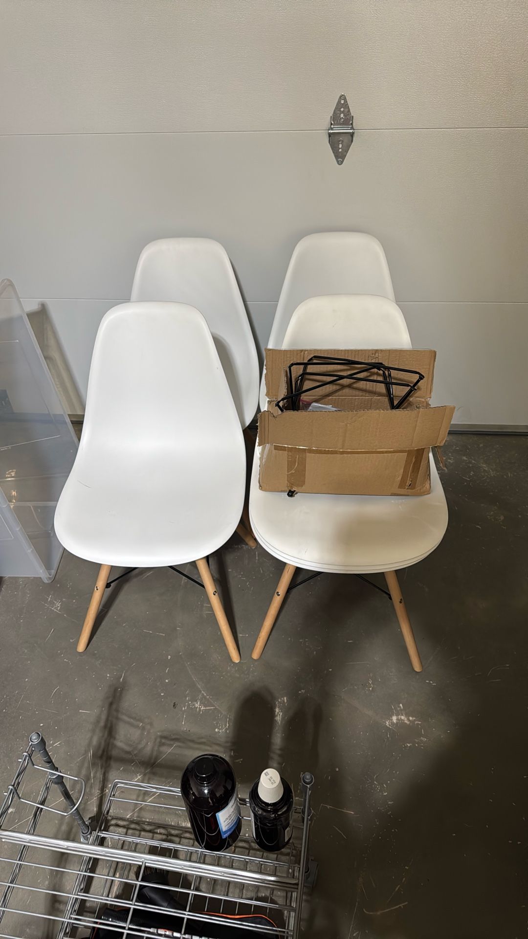 6 White Dining Chairs
