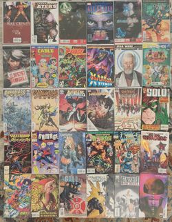 Box Full Of Marvel Comics. 54 Marvel Comic Books