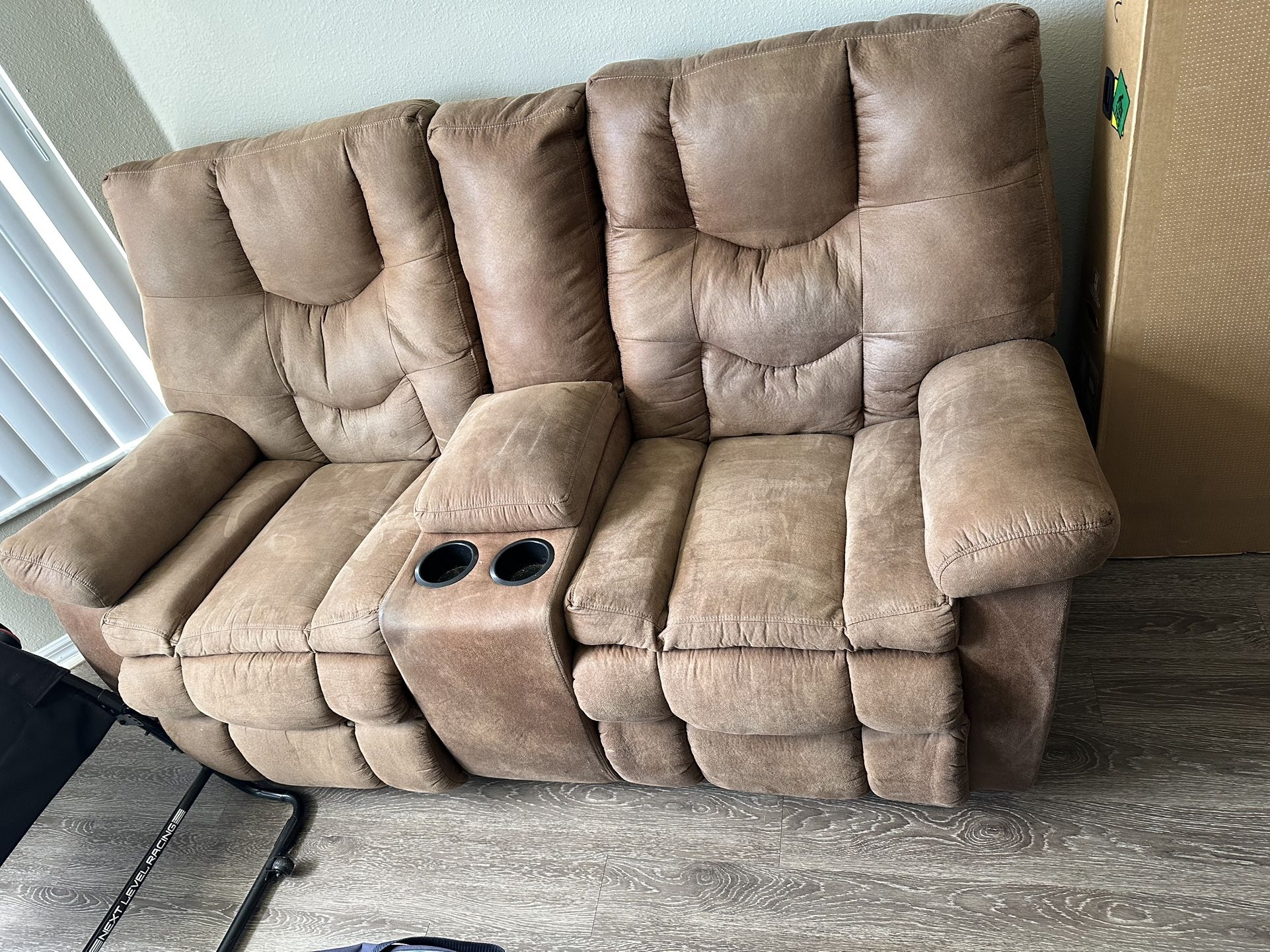 Brown Loveseat