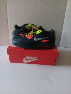 Nike Air Max 90 LTR Black Metallic silver (DC(contact info removed)) Youth Size 7Y