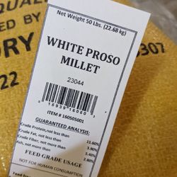 White Millet 50# Bags