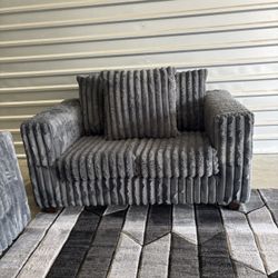 Corduroy 2pc Sofa Couch Set (DELIVERY AVAILABLE)