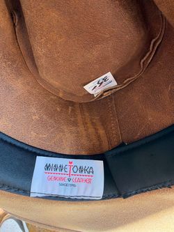 Minnetonka Genuine Leather Hat – Medium – Western/Outback Style