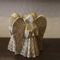Vintage Holiday Decor - Angel Candle