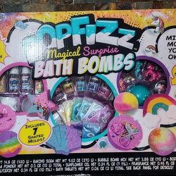 Pop Fizz Magical Surprise DIY-Bath Bombs Kit•Create Sweet Treats With Essential Oil. Create 20 - Bubbly Bath Bombs • 5-Fun Surprises . By : Horizon Gr