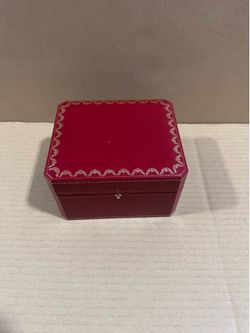 Authentic Cartier Red Watch Jewelry Presentation Box Case Empty