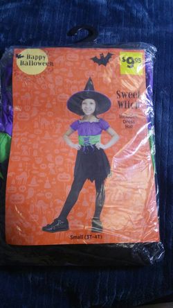 New Halloween Girl Costume Sweet Witch