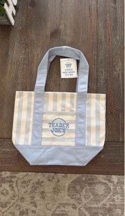 Trader Joe’s Striped Mini Canvas Bag