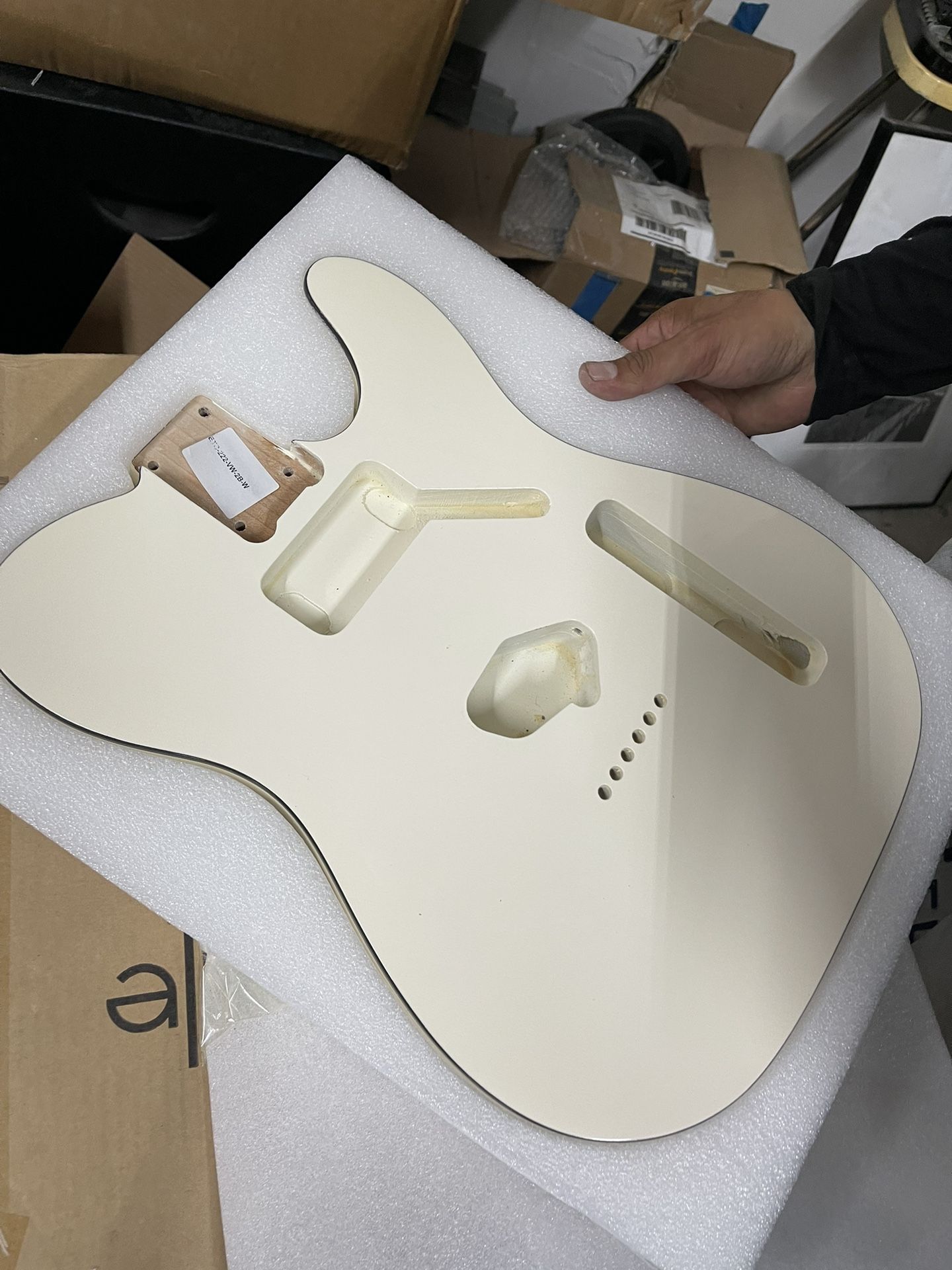 White Guitar Body