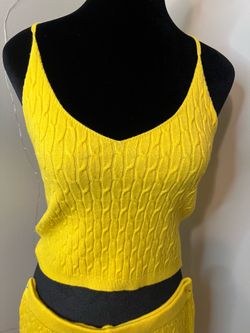 Women knit 2 piece summer set