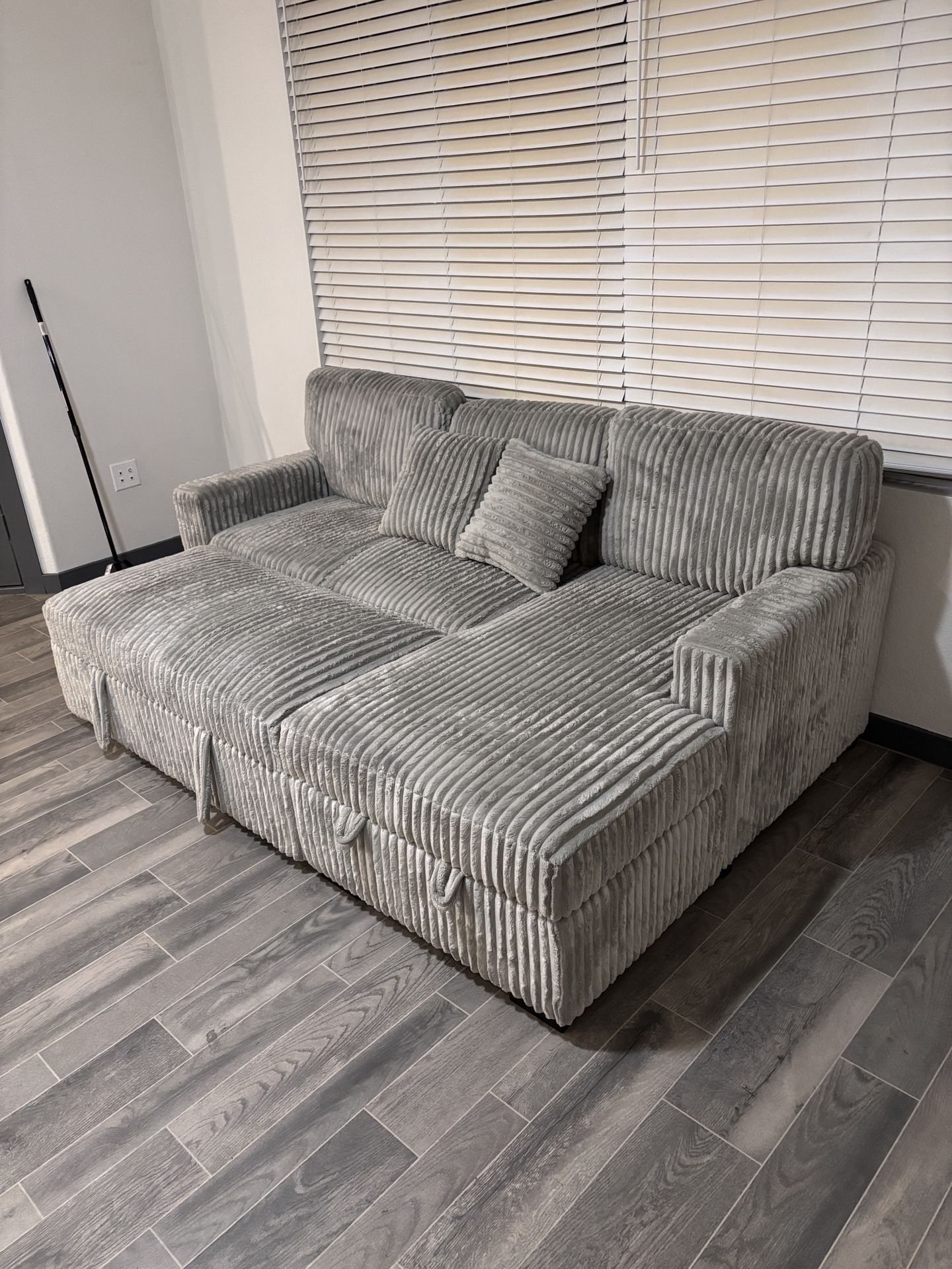 Modern 2-Piece Grey Couch