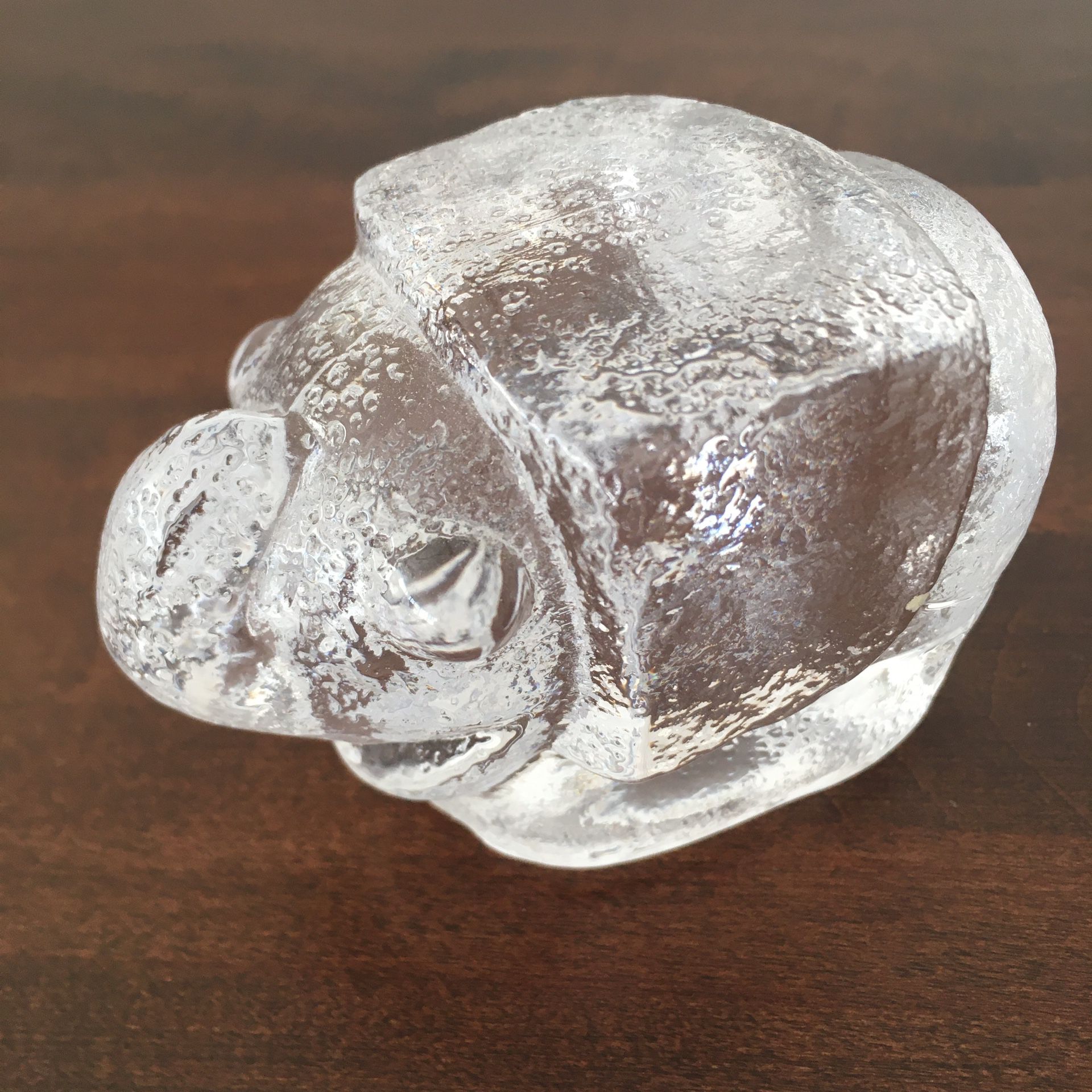 Vintage glass paperweight (elephant)