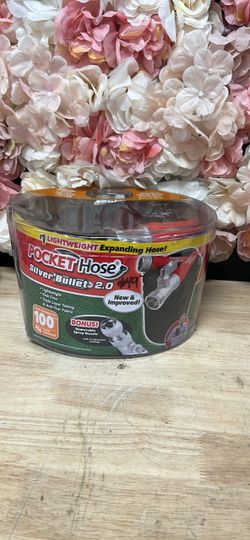 3/4 in. x 100 ft. Expandable Garden Hose with Turbo Shot Nozzle