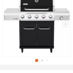 Brand new in box Nexgrill Gourmet Pro 5-Burner Propane Gas Grill with Side Burner and Griddle Max Insert in Black New