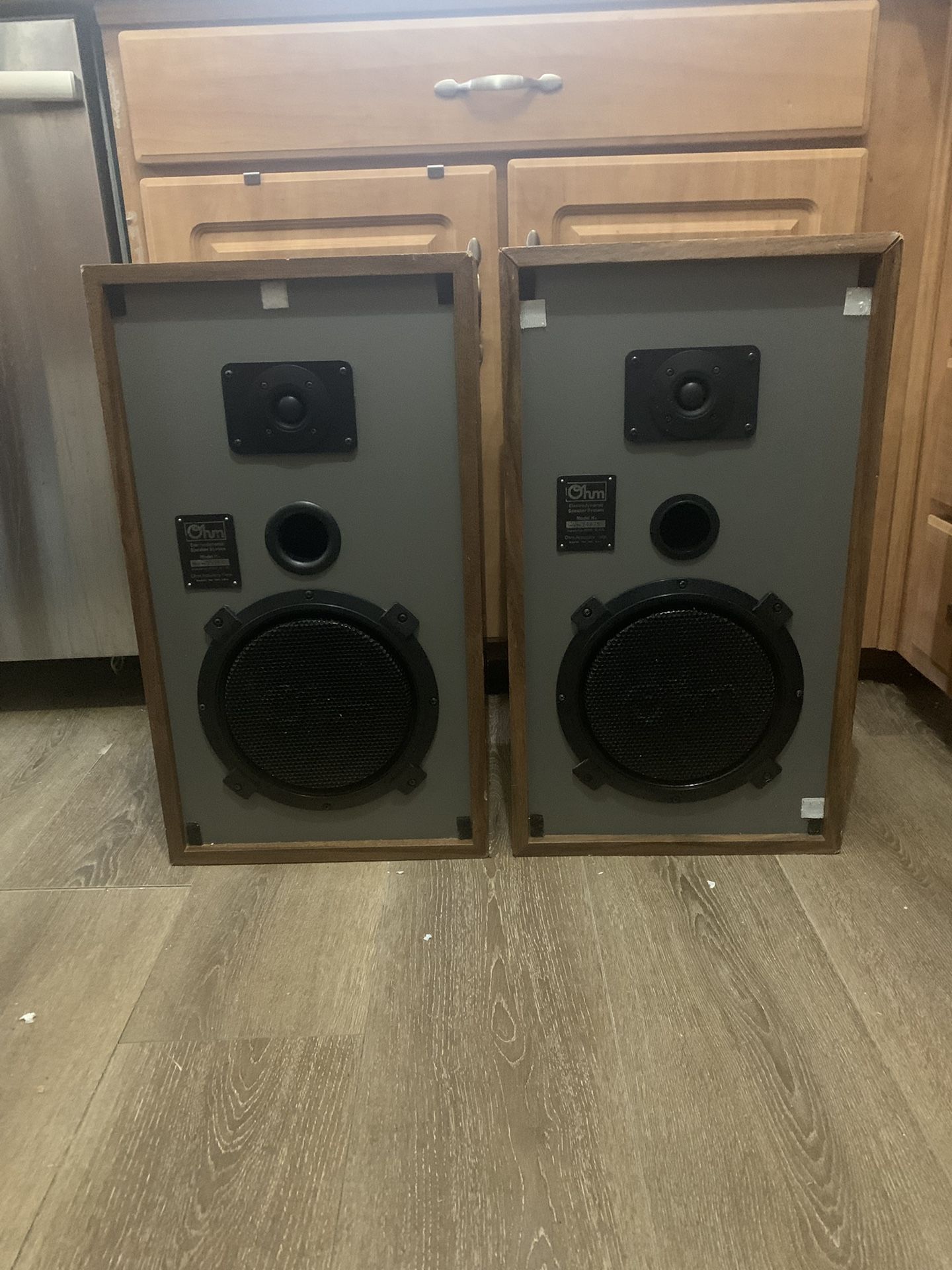 Vintage 80s OHM K2 Speakers
