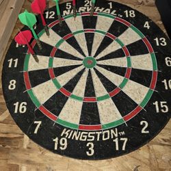 Dart Board W/ Metal Darts