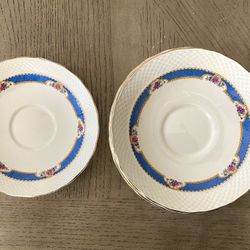 8x Antique rare 1913 Furnivals China England Somerset side plates.  