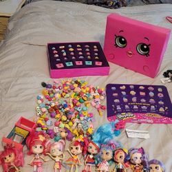 Old School Shopkins Lot W 9 Dolls And hundreds Of Shopkins Plus Accessories