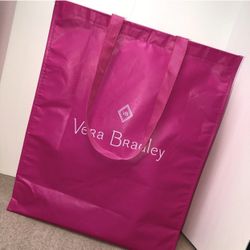 Vera Bradley XL Pink Shopping Tote Bag