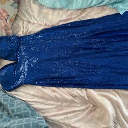 Dark Blue Prom Dress