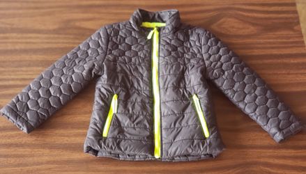 Cat & Jack 4T Boys neon green puffer jacket