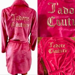 Juicy Couture NWT Golden embroidered Back Bliss {Juicy Couture} ELITE PINK ROB