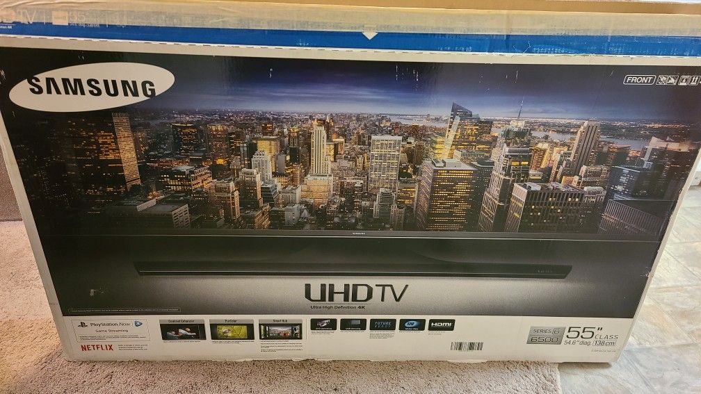 Samsung 55in 4k UHD With Vizio Sound Bar And Sub