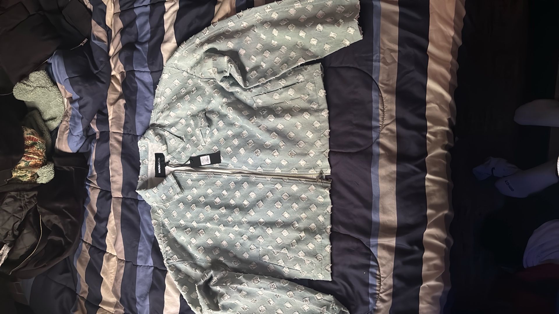 Blue Stylish Jacket Size L
