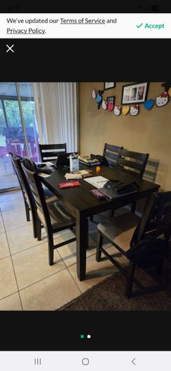 Table With 6 Chairs