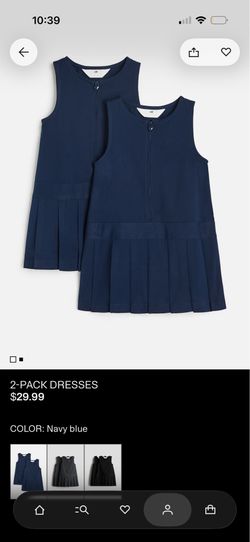 Girls Uniform Dress 2 Pack