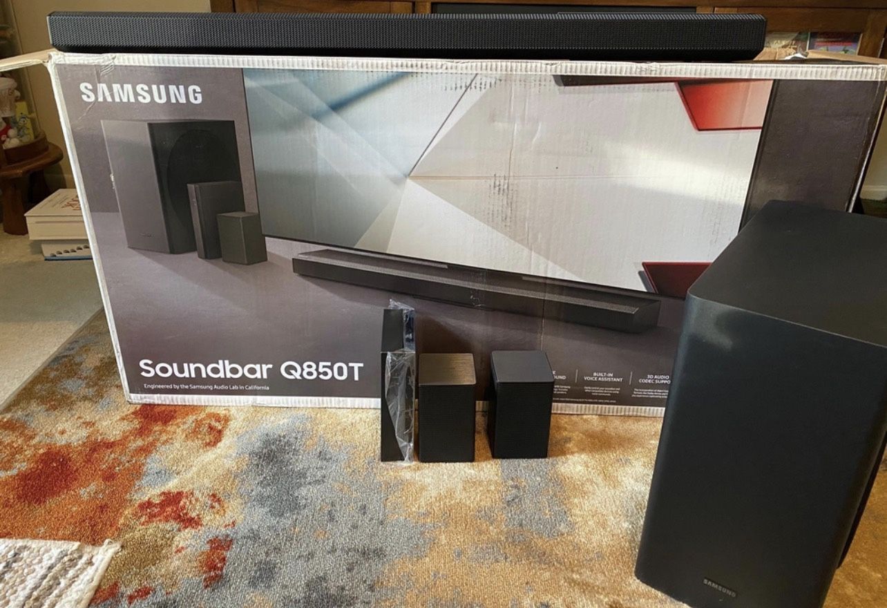 Samsung 5.1.2 Soundbar With Subwoofer And Surround Speakers
