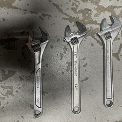 3 12 Inch Crescent Wrenches