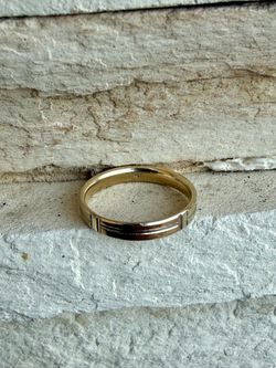 18k yellow/white gold ring