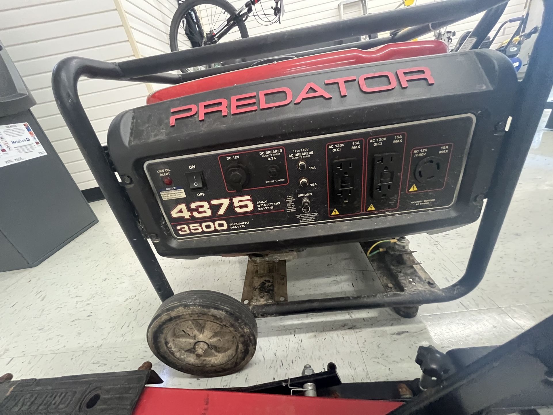Generator Predator Starting Watts 4375