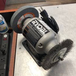 1003 Ryobi BG612G Corded 120v 2.1amp 3600rpm 6” Bench Grinder 551023