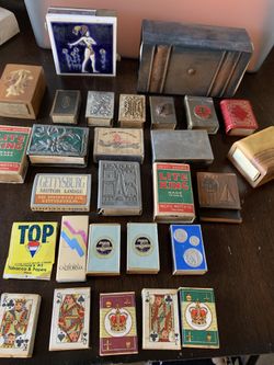 27 Vintage Match Boxes 