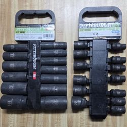 Pittsburgh Pro Impact Sockets And Extensions. Also, New 36 mm, 1/2" Drive, FWD Axle Nut Impact Socket...
