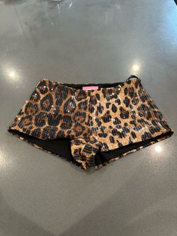 Leopard print shorts