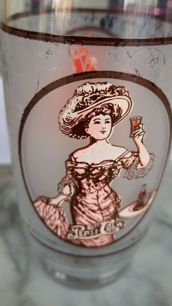 Antique Pepsi glass